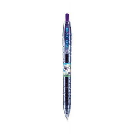 "B2p Bottle-2-Pen Recycled Gel Pen, Retractable, Fine 0.7 Mm, Purple Ink, Translucent Blue Barrel | Bundle of 10 Dozen"