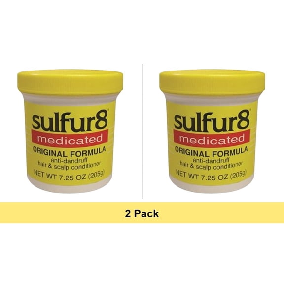 Sulfur8 Medicated Anti-Dandruff Hair and Scalp Conditioner Original Formula, 7.25 oz - 2 Pack