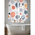 thumbnail image 5 of Abstract Dots Circles Sheer Curtains 72 Inches Long 2 Panels Wave Point Lines Simple Light Filtering Semi Sheer Window Curtains Drapes for Bedroom Living Room 52"x72", 5 of 7