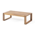 thumbnail image 3 of Reyna Outdoor Acacia Wood 4 Seater Chat Set with Cushions, Teak, Beige, 3 of 12