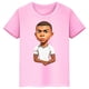 thumbnail image 4 of Camiseta de algodón rosa de verano de manga corta con estampado de Mbappé para niños, ropa informal para niños y niñas, camisetas deportivas, 4 of 5