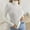White#1, variant on Fesfesfes Women's Casual Tops Fitting Solid Color Long Sleeve Stand-Up Collar with Ribbed Cuffs Knitted Sweater Comfortable Blouses(Pink#1,S)