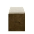 thumbnail image 6 of 47" End of Bed Bench with Lower Shelf Shoe Rack,Modern Linen Upholstered Entryway Bench with Removable Cushion and Solid Wood Frame,Storage Benches for Bedroom,Living Room,Entryway,Hallway,Ivory, 6 of 7