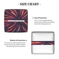 thumbnail image 5 of KLL Fireworks3 Print Tissue Box Cover,Leather Tissue Holder Square Facial Tissue Case Facial Paper Organizer Dispenser for Bathroom, Vanity Countertop, 5 of 7