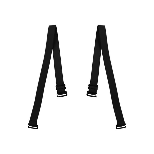 Tirantes de sujetador ajustables de banda elástica INSPIRE CHIC para mujeres negro Ancho: 0.59"/1.5cm
