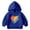 Blue, variant on Gerichy Kids Cotton Hoodies Toddler Fall Solid Color Pullover Hooded Sweatshirts with Pocket for Boys and Girls 18M-8T