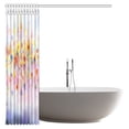 thumbnail image 3 of MYPOP Watercolor Flower Decor Shower Curtain, Flowers In Soft Colors Floral Design Colorful Blurred Fabric Bathroom Decor Set with Hooks, 66 X 72 Inches, 3 of 3