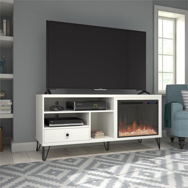 Beaumont Lane Electric Fireplace Heater TV Stand Console up to 65" in