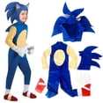 thumbnail image 1 of Ropa de disfraz de cosplay de Sonic The Hedgehog para niños, niños y niñas - 10-14 años = EU 140-164 Mono + máscara + guantes 7-8 años = EU 122-128 oso de fresa Electrónica, 1 of 1