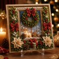 thumbnail image 4 of Secfreeship Christmas Punch Needle Kit with 3D Effect, DIY Stitching Craft Set for Beginners, Cozy Holiday Project for Home Decor and Display, 4 of 5