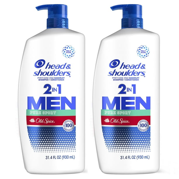 Set de champú y acondicionador Head & Shoulders 2 en 1, 900 ml, paquete de 2
