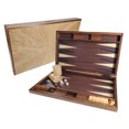 thumbnail image 1 of WE Games Travel Wood Starburst Design Backgammon Board Game Set - 19 in., 1 of 11