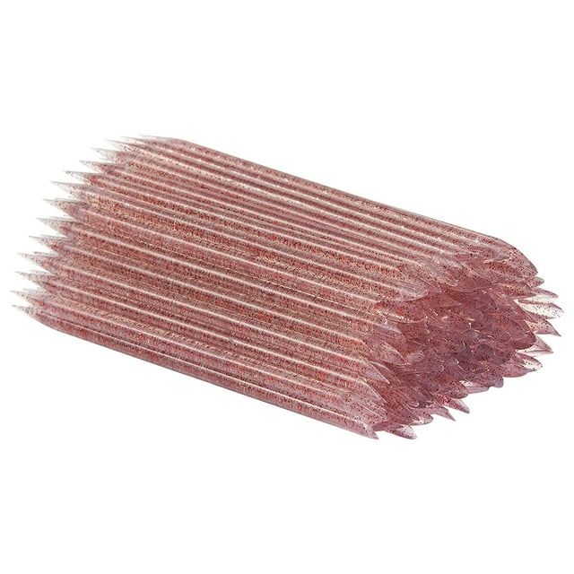 10 PCS Disposable Nail Stick Cuticle Pusher bulk, Nail Care Sticks, Cuticle Manicure and Pedicure Stick for Fingernail, Cleaning Cuticle Stick (Pink)-Red