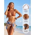 thumbnail image 3 of PatPat Bikini Sets for Women Tropical Leaf Print Swimsuit Coverup Vacation for Women, 3 of 17