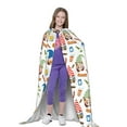 thumbnail image 4 of Honeii Barbecue Gnomes Print Poncho Cape, Cloak Coat, Snuggly Hooded Wearable Blanket, Hooded Cape For Teenagers,Halloween Costumes-Small, 4 of 7