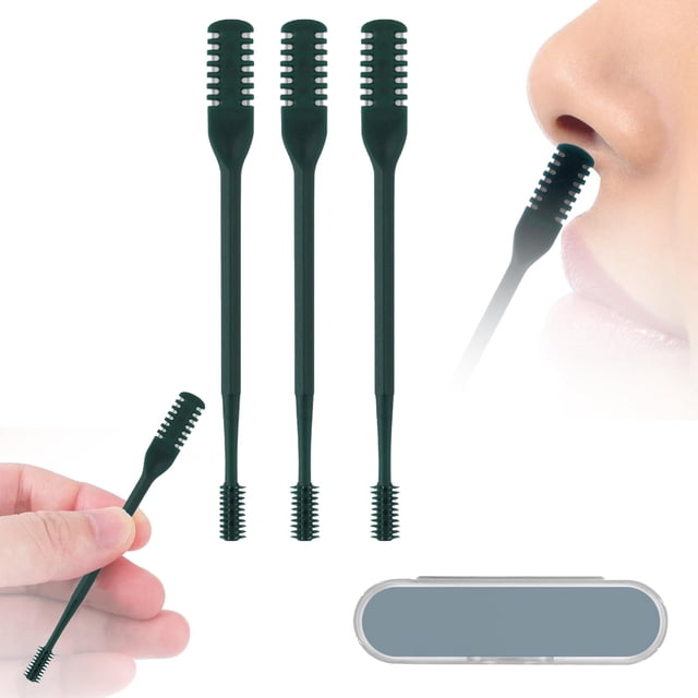 Set recortador de vello nasal AHHALFFY, 3 piezas, 2 en 1, para hombres y mujeres