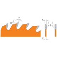 thumbnail image 2 of Hoja de sierra CMT Orange Tools 10" 80T 40° ATB 16 cm de diámetro interior, 2 of 2