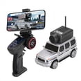 thumbnail image 5 of Mini Coche de Carreras RC 6406-C FPV VTX, 1:64, Cámara HD 2.4G 720P, Control por Aplicación, Fotos, Vídeos y Realidad Virtual, Giroscopio Integrado, Color Plateado., 5 of 5