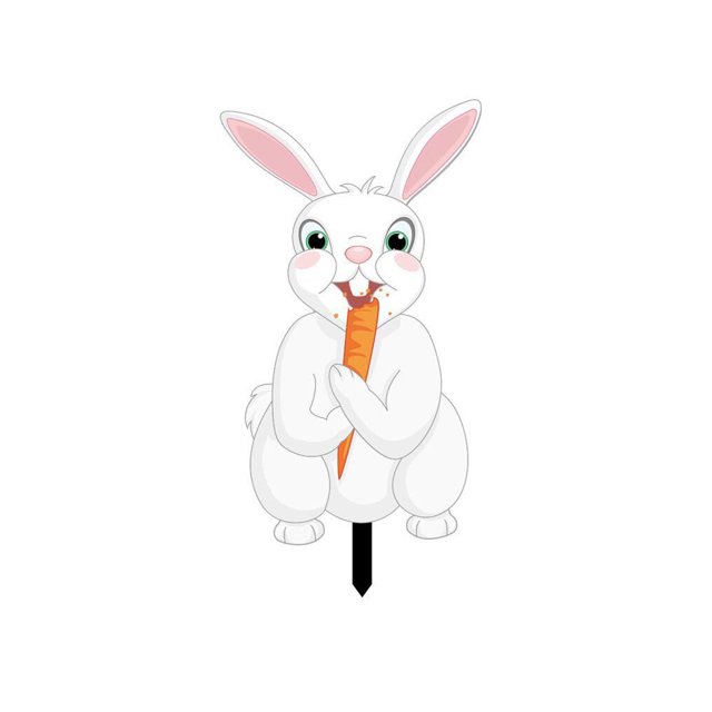 Advancent Decoración de estaca de conejo de Pascua, diseño de escena DIY, decoraciones al aire libre, adorno de jardín Adorable interesante, Kits de decoración para fiestas