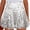 White, variant on Shorts for Women's Shorts Elastic Waist Pleated Ruffle Beach Casual Flowy Comfort Fit Shorts for Women Beige XL
