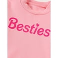 thumbnail image 6 of Mommy and Me Matching Outfits Letter Print Round Neck Pullover Long Sleeve Sweatshirts Tops, 6 of 9