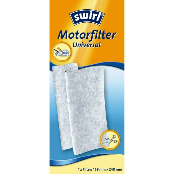 Swirl Universal Motor Filter (for Vacuum Cleaners, Cut to Size Filter to Protect the Vacuum Cle