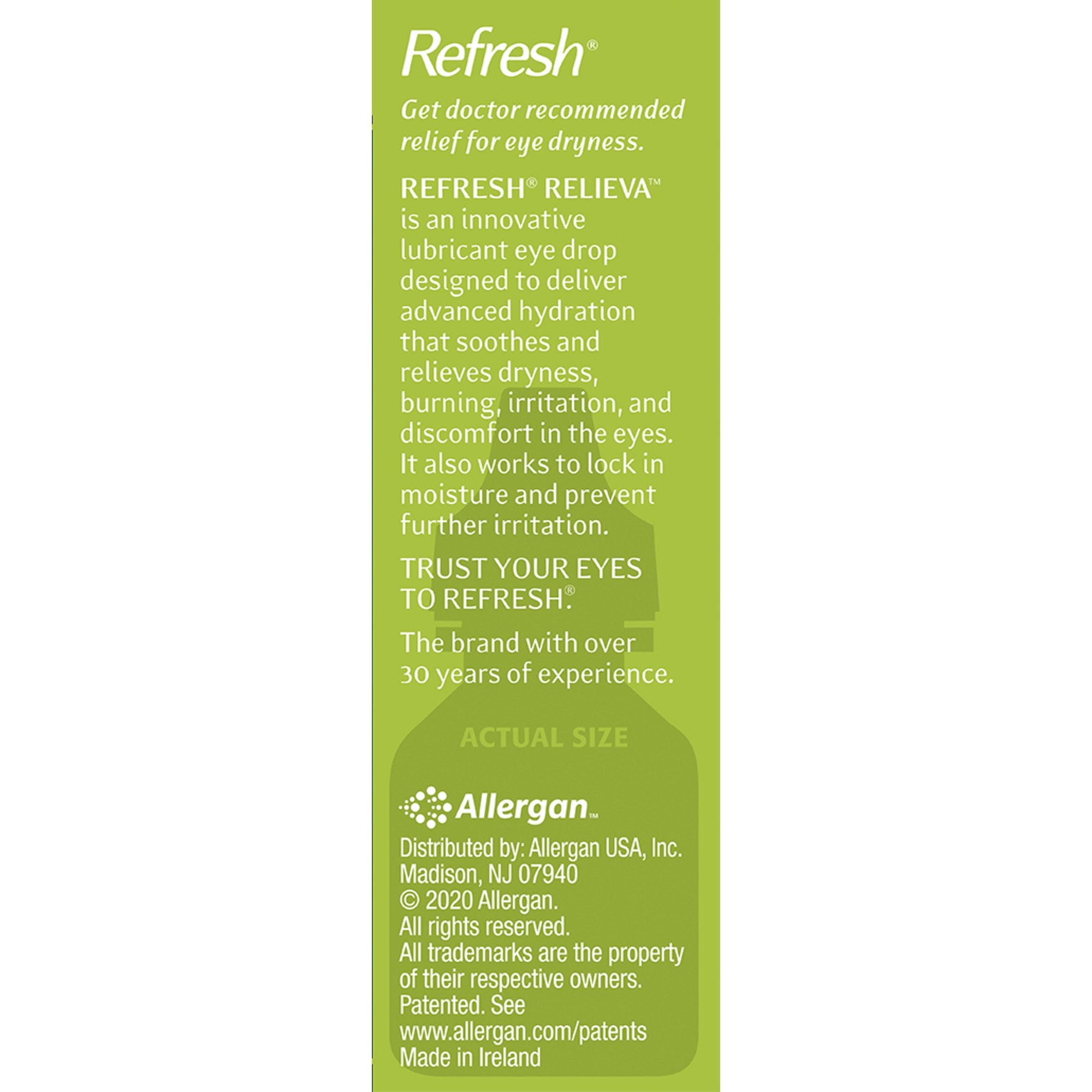 Refresh Relieva Lubricant Eye Drops, Sterile, 0.33 Oz - 3 Pack *EN