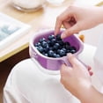 thumbnail image 1 of Double Layer Fruit Washing Basket Strainer Set, Kitchen Draining Bowl Cleaning Storage Tool, Portable Handle Produce Rinsing Organizer Device, Home Kitchen Food Preparation Equipment, 1 of 7