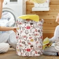thumbnail image 5 of SIfdSeng Get it Fast Patterned Linen Laundry Hamper Without Lid Large Open Top Stylish and Breathable Fabric for Bedroom Or Bathroom Easy and Durable Design, 5 of 5