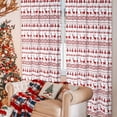 thumbnail image 2 of Christmas Curtains 84 Inch Length - Velvet Boho Curtains Christmas Tree and Deer Pattern Room Darkening Privacy Living Room Decoration Bedroom Curtains 2 Panel Sets, White|Bohemian 52''Wx84''L, 2 of 7