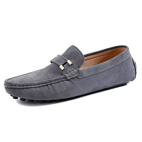 Big Size Men's Casual Loafers Slip On Leather Shoes Comfortable Lightweight Driving Shoes Male Moccasins Classic Penny Loafer Flats Boat Shoes Outdoor Walking Shoes