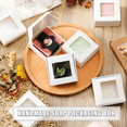 thumbnail image 7 of 100 Pieces Mini Kraft Paper Box with Window Present Packaging Box Treat Box for Homemade Soap Treat Bakery Candy (White), 7 of 7