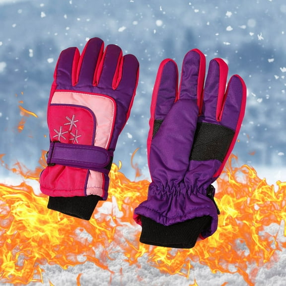 End of Year Clearance! Kids Winter Gloves Toddler Girls Boys Snow Gloves Kids Ski Winter Gloves Windproof Children Warm Gloves