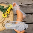 thumbnail image 6 of Willtoo Jelly Sandals for Women Mesh Flats Clear Sandals Beach Water Shoes Cute Fashion Trendy for Girls Office Cruise Festivals Gifts, 6 of 6