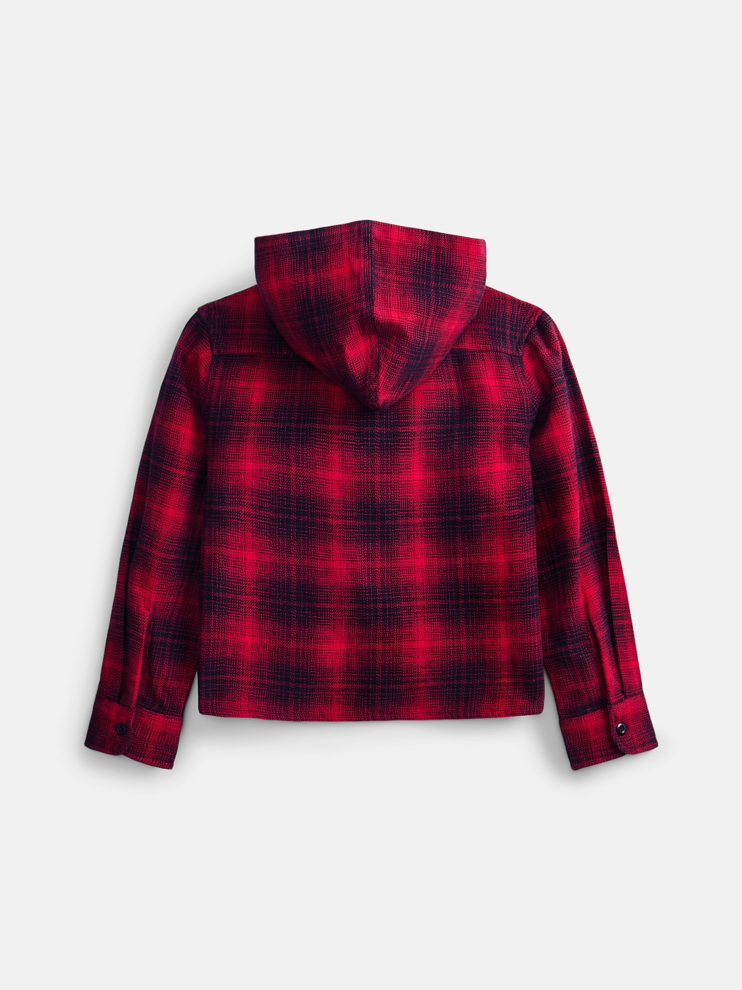 Weekend Academy Boys Hooded Cotton Flannel Shirt, Sizes 4-18