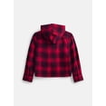 thumbnail image 2 of Weekend Academy Boys Hooded Cotton Flannel Shirt, Sizes 4-18, 2 of 3