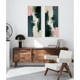 thumbnail image 7 of Kate and Laurel Sylvie Emerald Blush Framed Canvas Wall Art by Amy Lighthall, 18x40 White, Colorful Modern Abstract Art for Wall, 7 of 7