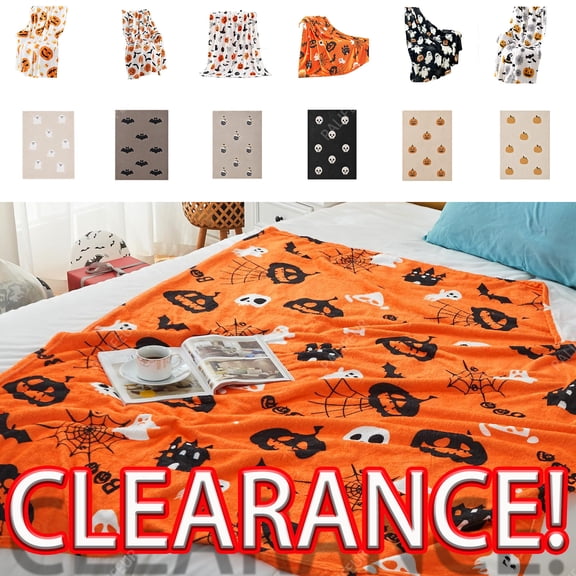 Xuniizn Halloween Throw Cooling Blanket Lightweight Soft Summer Blanket for Couch, Fleece Blanket Transfer Heat to Keep Body Cool 39"x28"