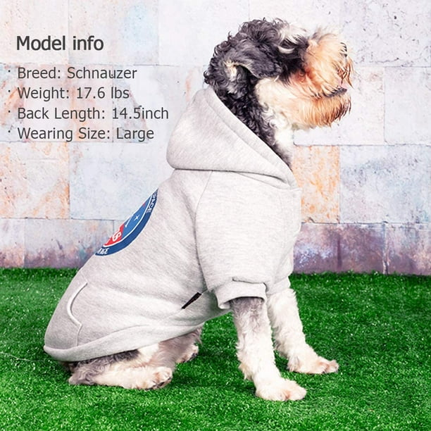 Dog Hoodie Dog Sweatshirt with Harness Hole Windproof Warm Pet Coats Walmart