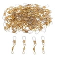 thumbnail image 1 of S SERENABLE 100pcs Fishing Rolling Barrel Swivel Interlock Snap Solid Rings Length 24mm, 1 of 8