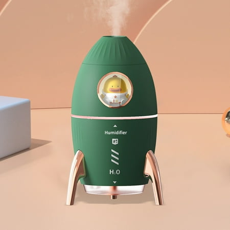 

Humidifiers Deals Clearance! Qiaocaity Smokes Spray Smokes Rings Humidifier Office Desk Surface Panel Rocket Humidifier For Bedroom Space-Saving Filterless Auto Shut Off