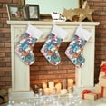 thumbnail image 7 of Coolnut 17.7 Inch Christmas Stockings, 2 PCS Vintage Elegant Flowers Presonalized Large Stocking Sock for Family Holiday Xmas Party Decorations, 7 of 7