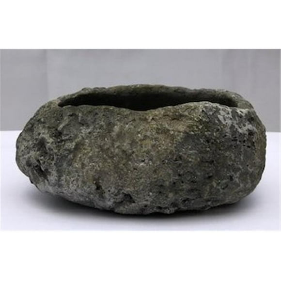 5 in. Faux Lava Rock Bonsai Pot