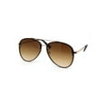 thumbnail image 2 of Womens Sparkling Glitter Trim Tear Drop Officer Style Sunglasses Gold Gradient Brown, 2 of 4