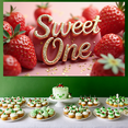 thumbnail image 5 of LUUFILx Sweet One Strawberry Themed Backdrop Party Supplies Photography Props Birthday Banner Decorations Baby Shower Background Celebration Event Decor, 5 of 8