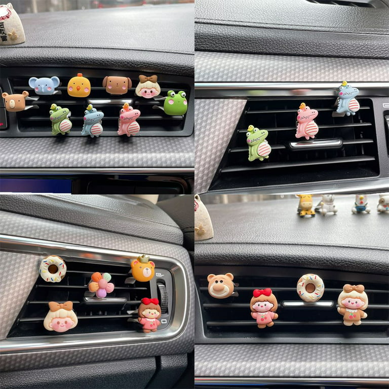 Car Accessories Kawaii Colorful Cute Cartoon Air Conditioning Car Interior  Decor Car Decoration Air Vent Clip 10 