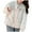 White-03, variant on Women's FauxWool Collar Parka Cotton Padded Jacket Warm Pockets Winter Fashion Outerwear