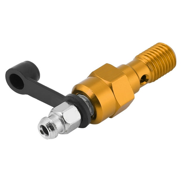 Tornillo de Purga de la Pinza de Freno M10x10 Mm Cilindro Maestro de Freno de Motocicleta Tornillo de Purga de la Pinza Pezón Perno Banjo Tapa Antipolvo ANGGREK Otros