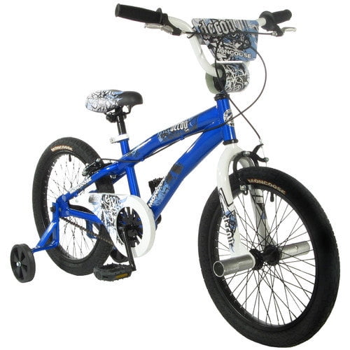 blue 18 inch bike