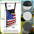 thumbnail image 6 of SEANATIVE American Flag Clothespin Bag Clothes Pin Hanging Bag Clothespin Bag with Hanging Hook 12 x 14.5 Inch Laundry Clothes Pin Holder Hanging Bag Clothespin Storage, 6 of 7